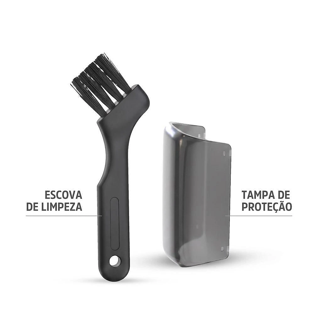Barbeador Elétrico Be Emotion Men Aparador Multifuncional USB Recarregável Cinza Bivolt