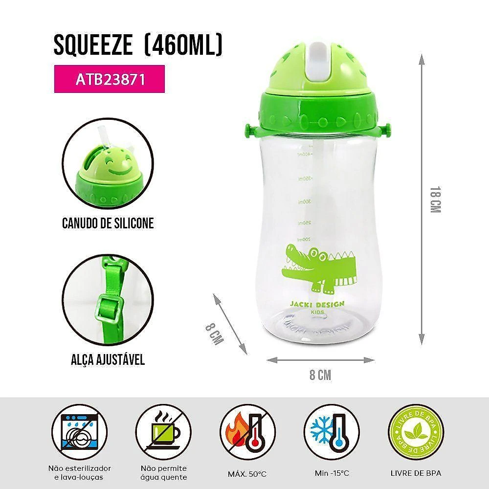 Kit Passeio Infantil Com Mochila De Rodinha E Lancheira Jacki Design Verde