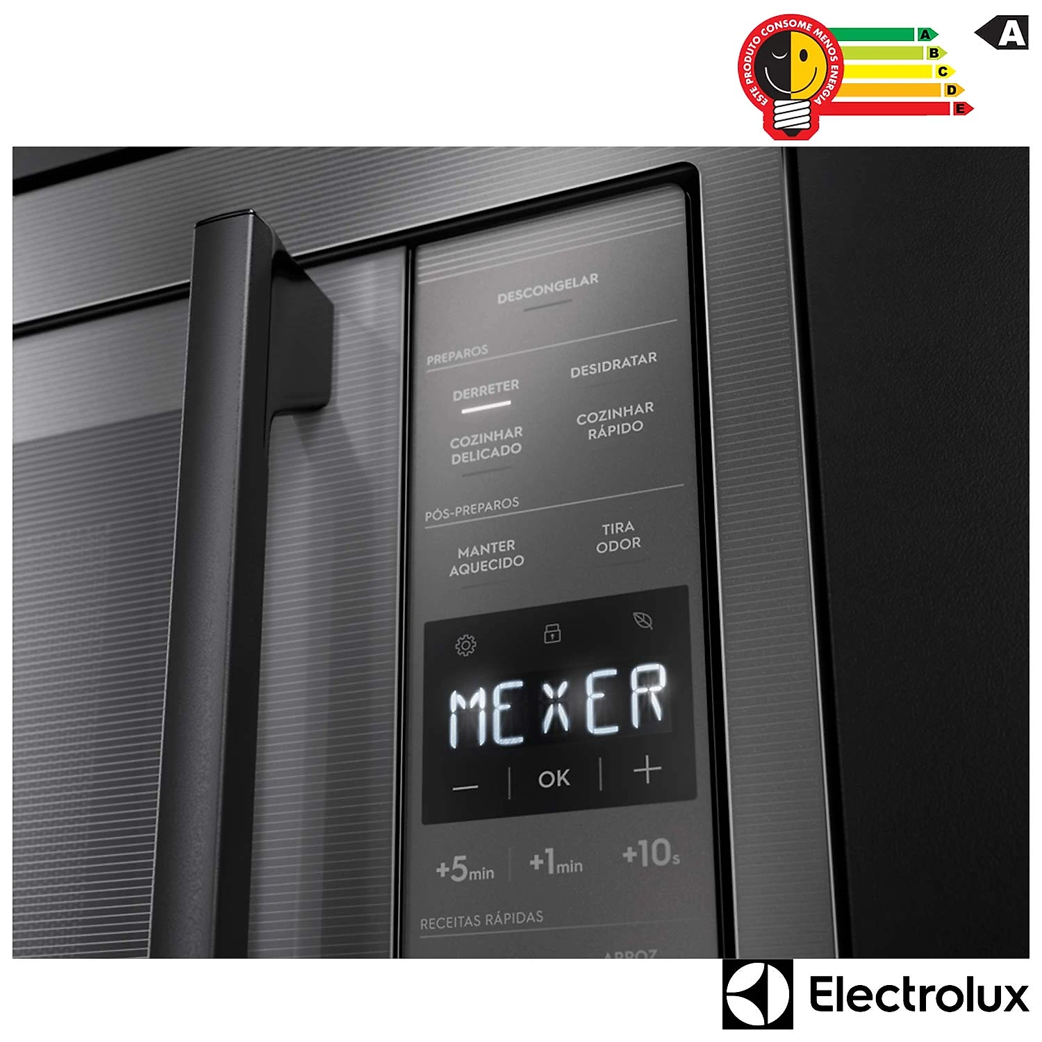 Micro-ondas de Embutir Electrolux Experience com 34 Litros de Capacidade Cinza - ME3BC 110