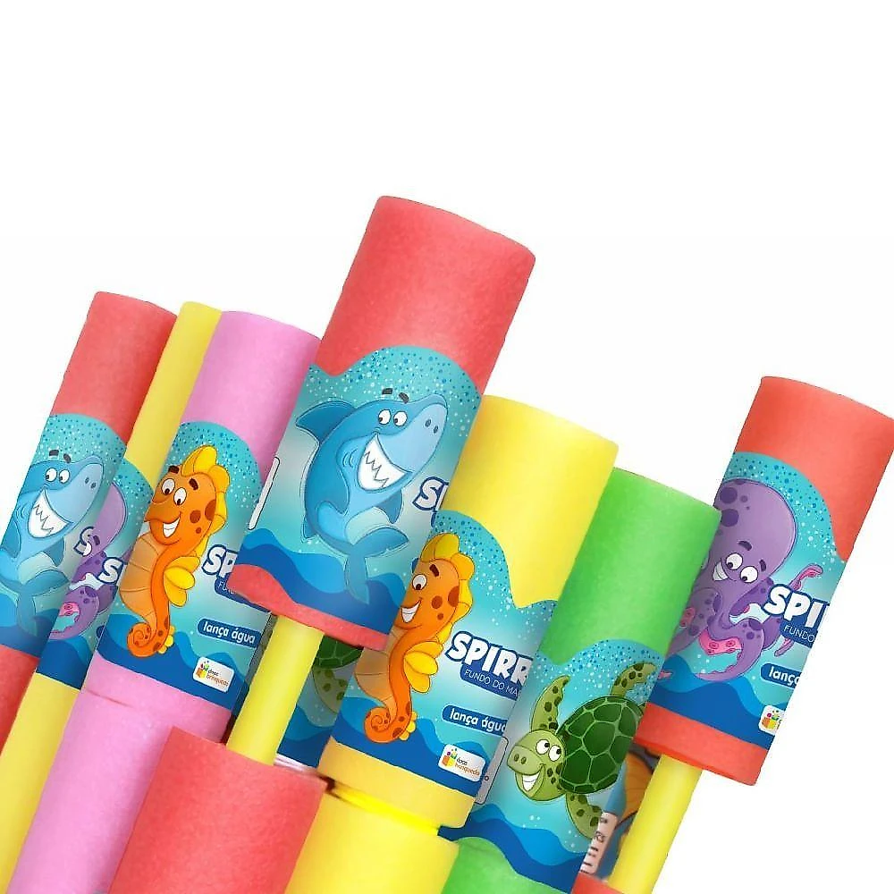 Brinquedo Spirra Espiral 3322 Fundo do Mar 45cm Azul Interativo Gelelé