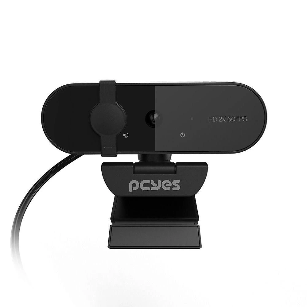 Webcam Pcyes Raza 2K-01 2K 2560x1440 com Microfone Preto