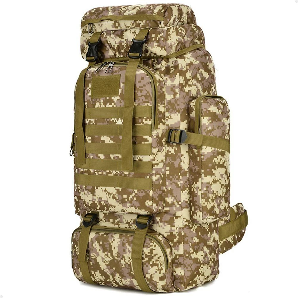Mochila Tática Lorben Camuflada Militar Trilha Camping Trekking Aventura 80 Litros