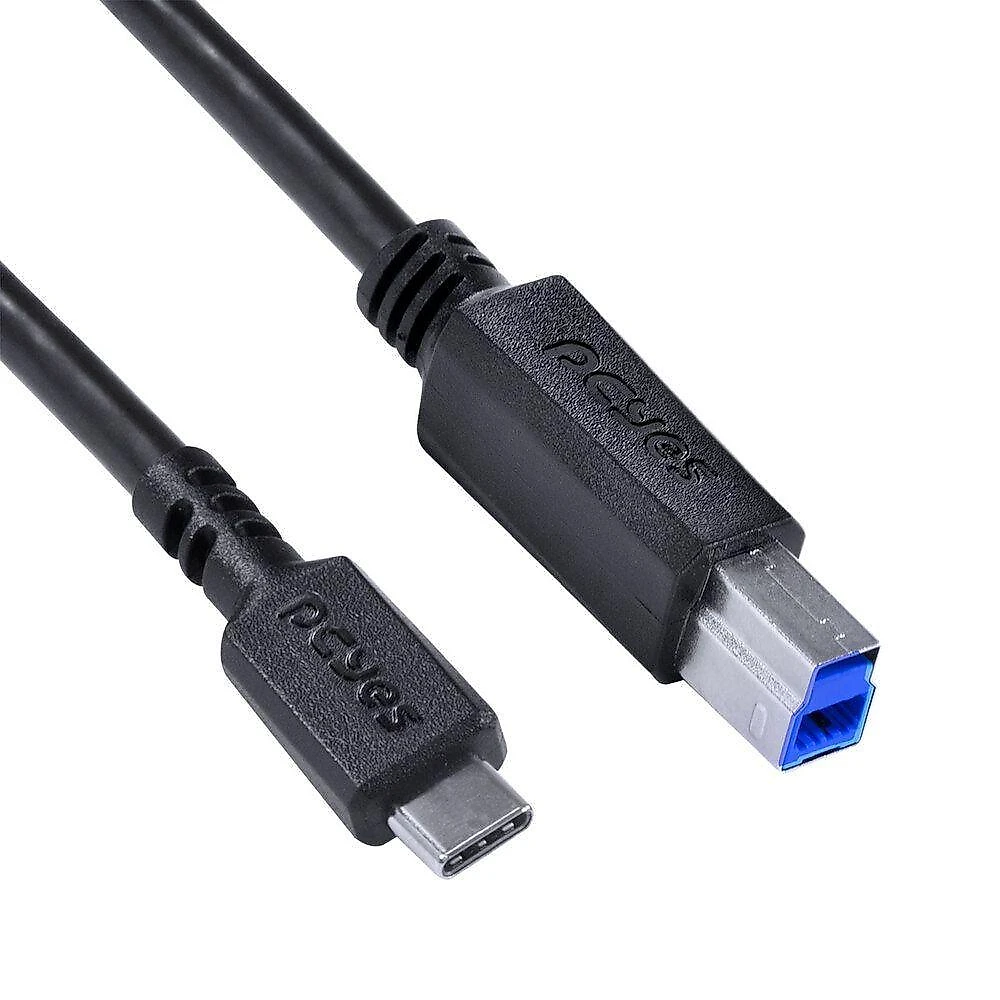 Cabo Para Impressora Usb Tipo C Para Usb B 3.0 1 Metro Preto - P3ucbp-1