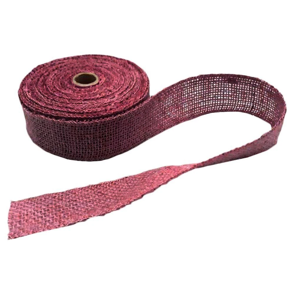 Fita De Juta Vermelha - 80mm X 10m