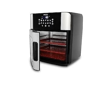 Fritadeira Air Fryer Oven Philco PAF16A 16L Inox e Preto 1900W Painel Digital sem Óleo 127V 110V