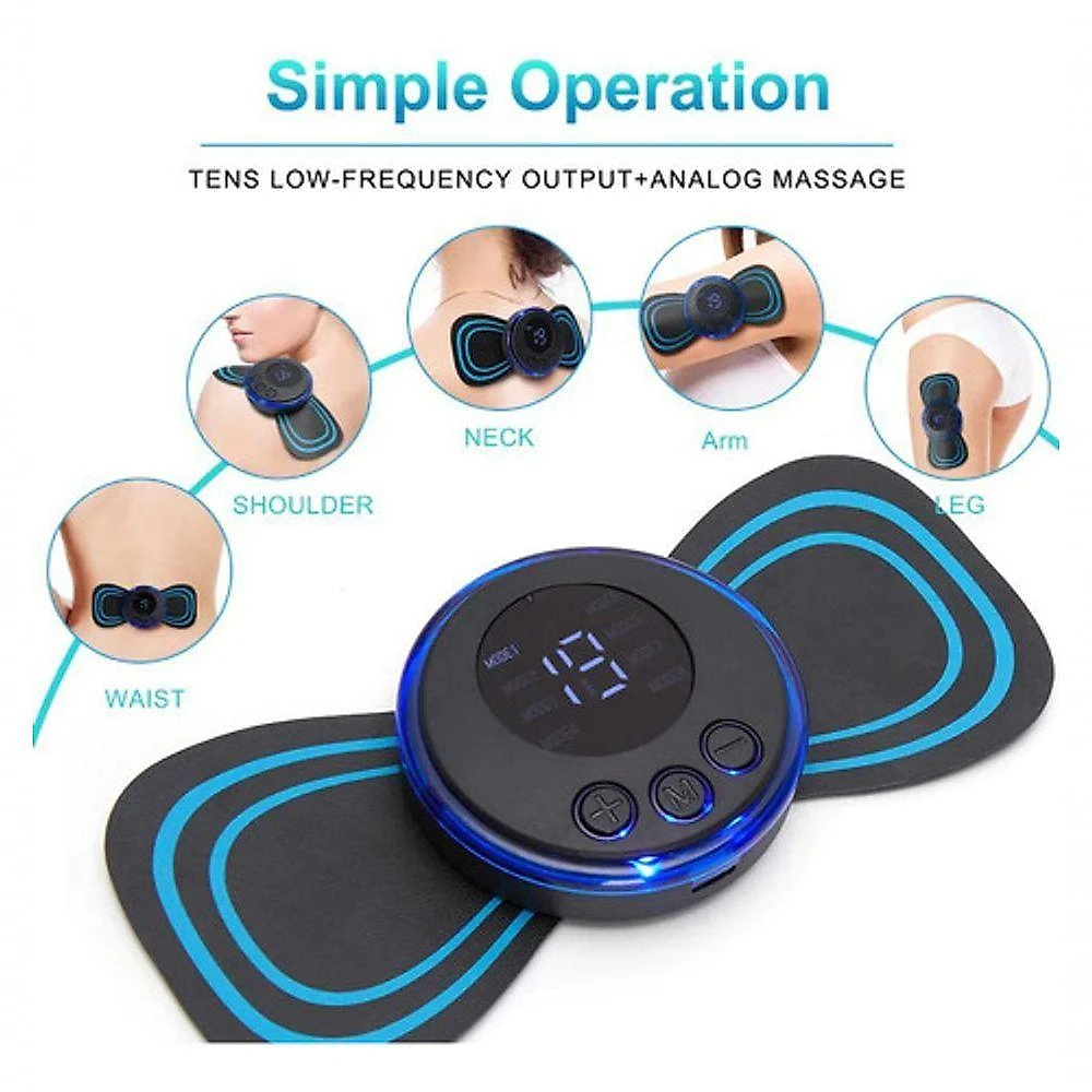 Massageador Elétrico Portátil Para O Pescoço - Alívio Cervical Com Tecnologia Ems