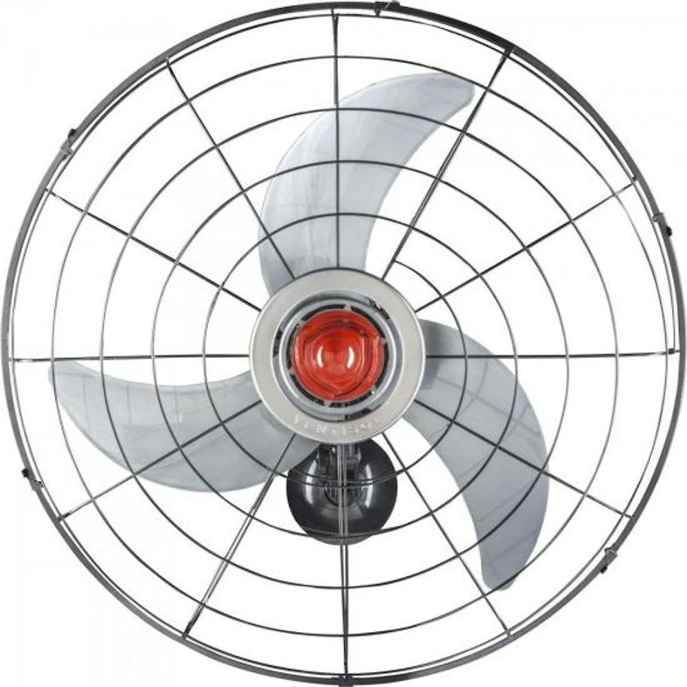 Ventilador de Parede Ventisol 230W 60cm Preto e Prata Power 70 Bivolt