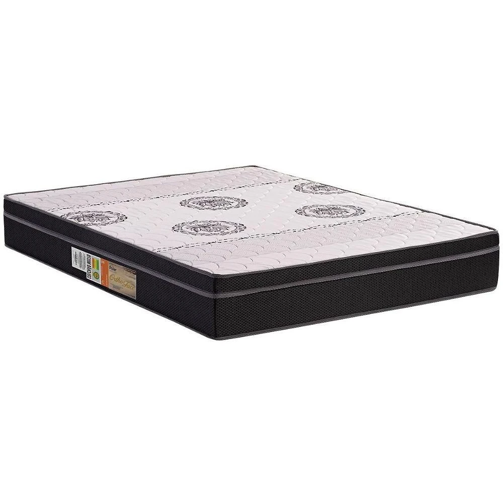 Colchão Casal Anatômico D28 / Orthoface Euro Pillow Black (138x188x25) - Polar