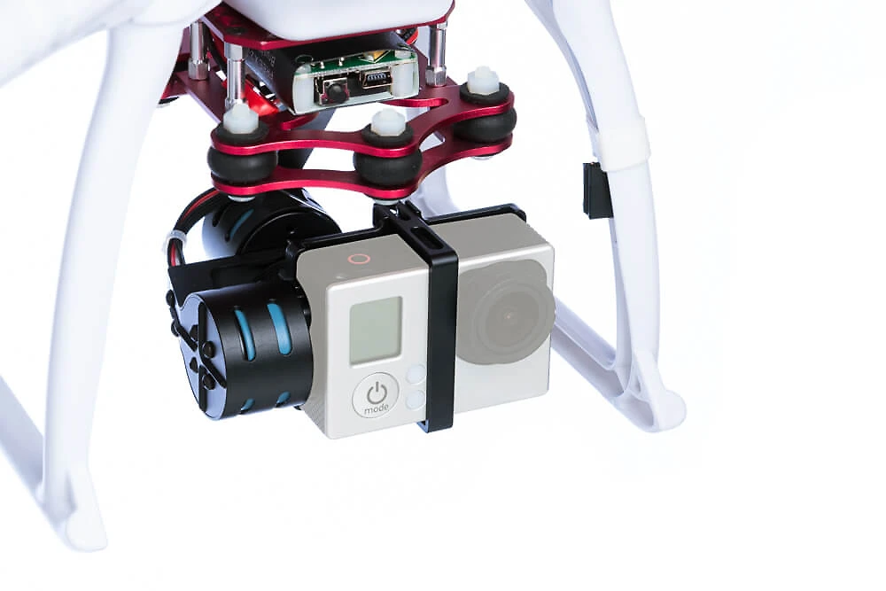Miniatura Drone Free-X com Gimbal para GoPro Hero3 e Hero3+ e Hero4