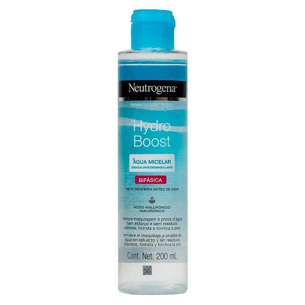 Água micelar bifásica demaquilante neutrogena hydro boost 200ml