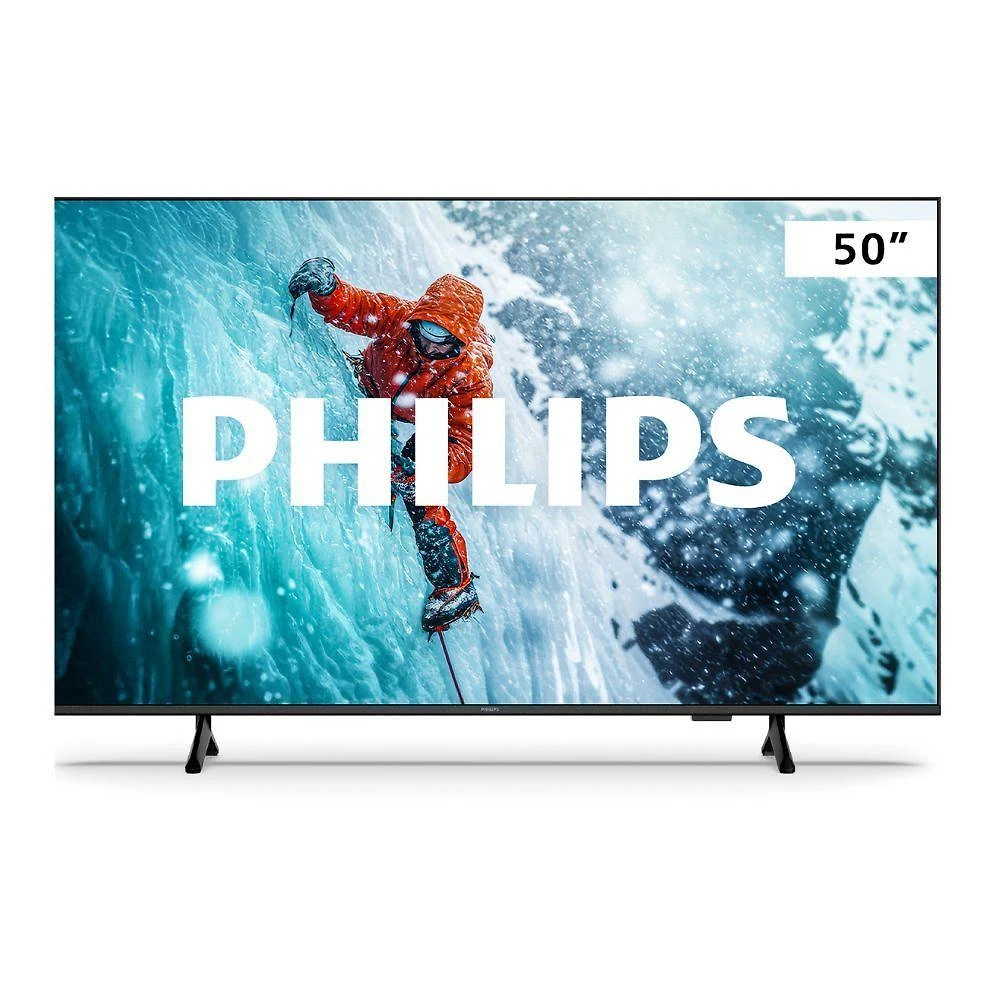TV Smart Philips 50PUG7300-78 50 Polegadas 4K LED Preto Bivolt