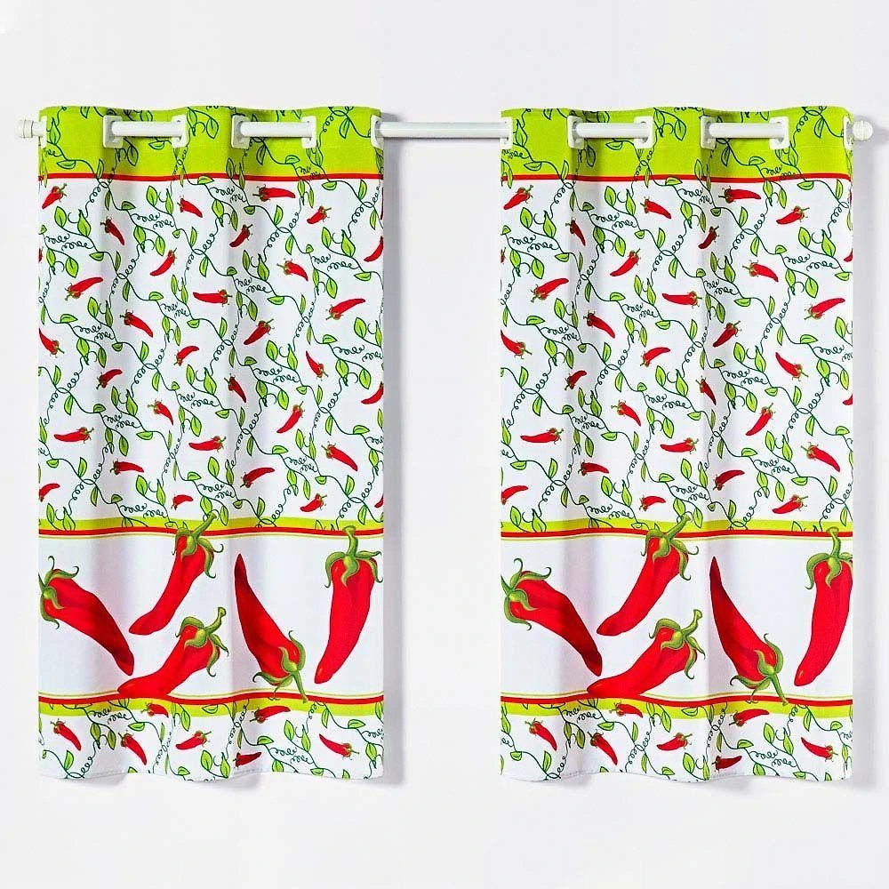 Cortina Tecido Oxford 2,00M X 1,30M Pimenta Verde
