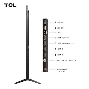 Smart TV 55” TCL 55C6K 4K QD-Mini Led 144Hz Sistema Operacional Google TV