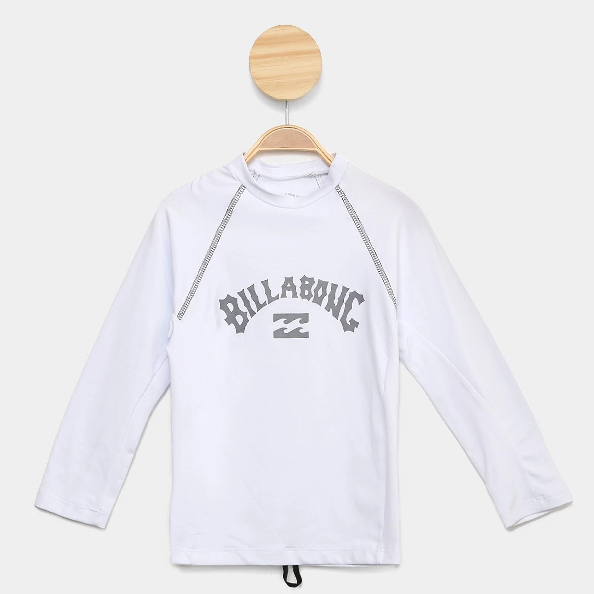 Miniatura Camiseta Infantil Billabong Surf Arch Manga Longa Masculina Branco - 2A