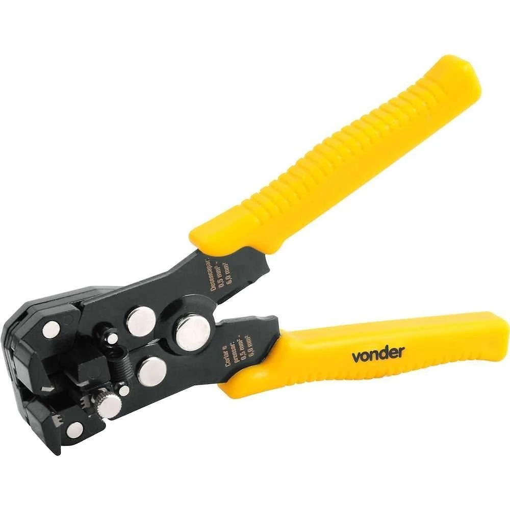 Alicate Desencapador De Fios Vonder 6 152 Mm Aço Carbono Cabo Plastificado
