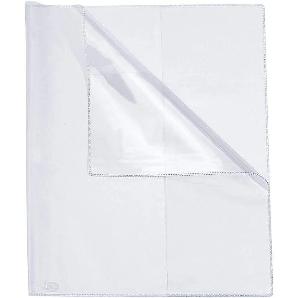 Kit 5 Capas Ajustáveis para Caderno Brochura Maxi Acessórios PVC Transparente