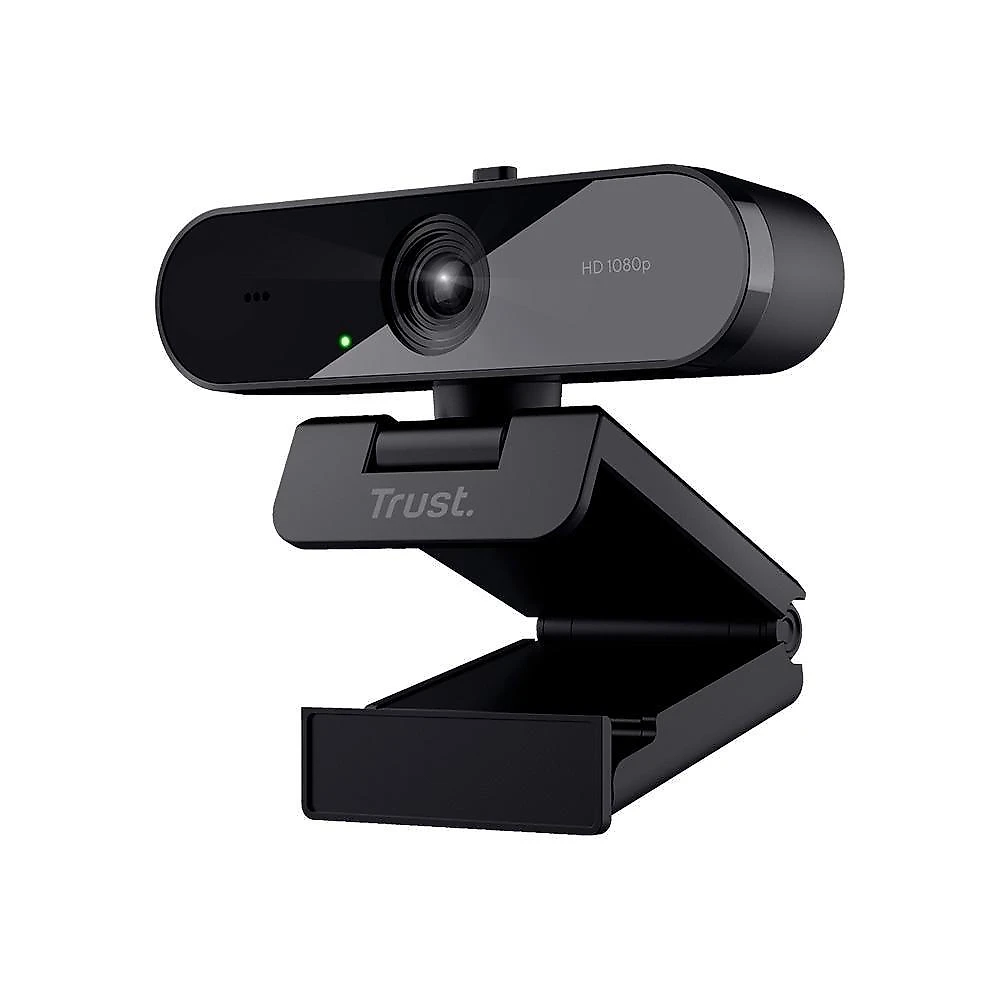 Webcam Trust TW-200 Full HD 1080p, Microfone de Longo Alcance, Filtro de Privacidade, USB, Preto - 24734