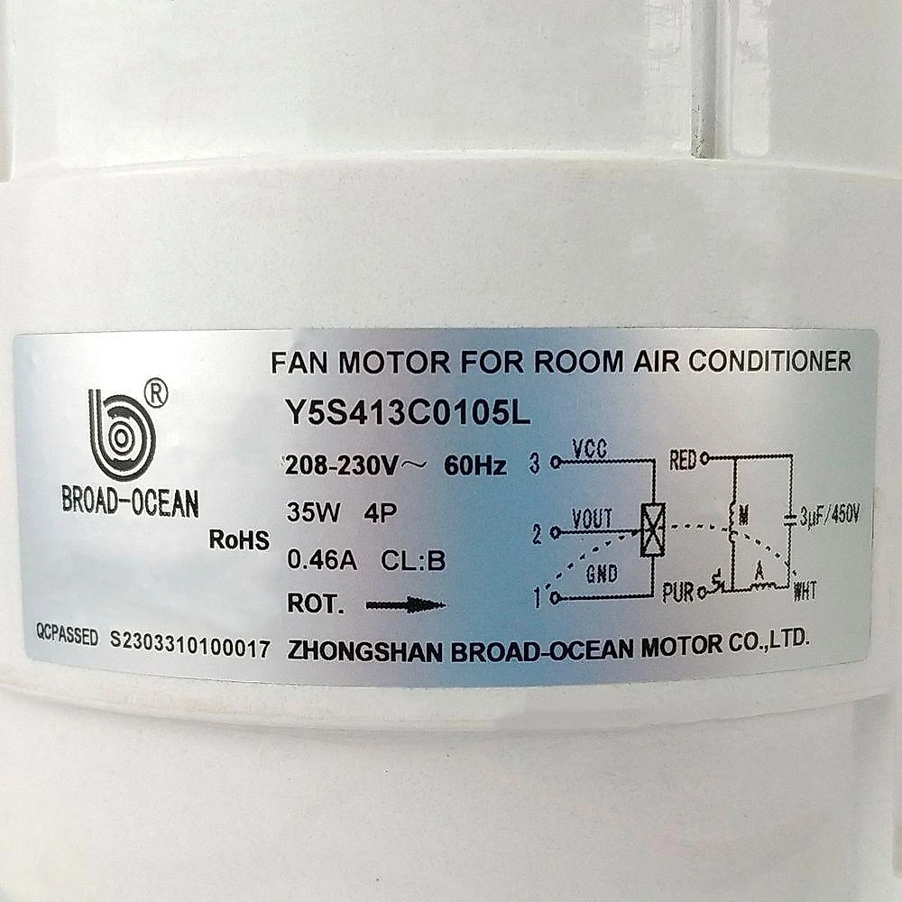 Motor Ventilador Rpg45 Evaporadora 22 A 30.000 Btus Ykfg-45-4-11 - Agratto