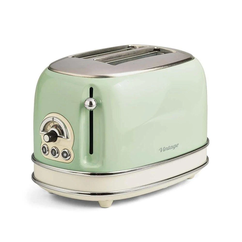 Torradeira Elétrica Ariete Vintage Verde 6 Níveis 750w 110v - Linha Retrô Modelo 155