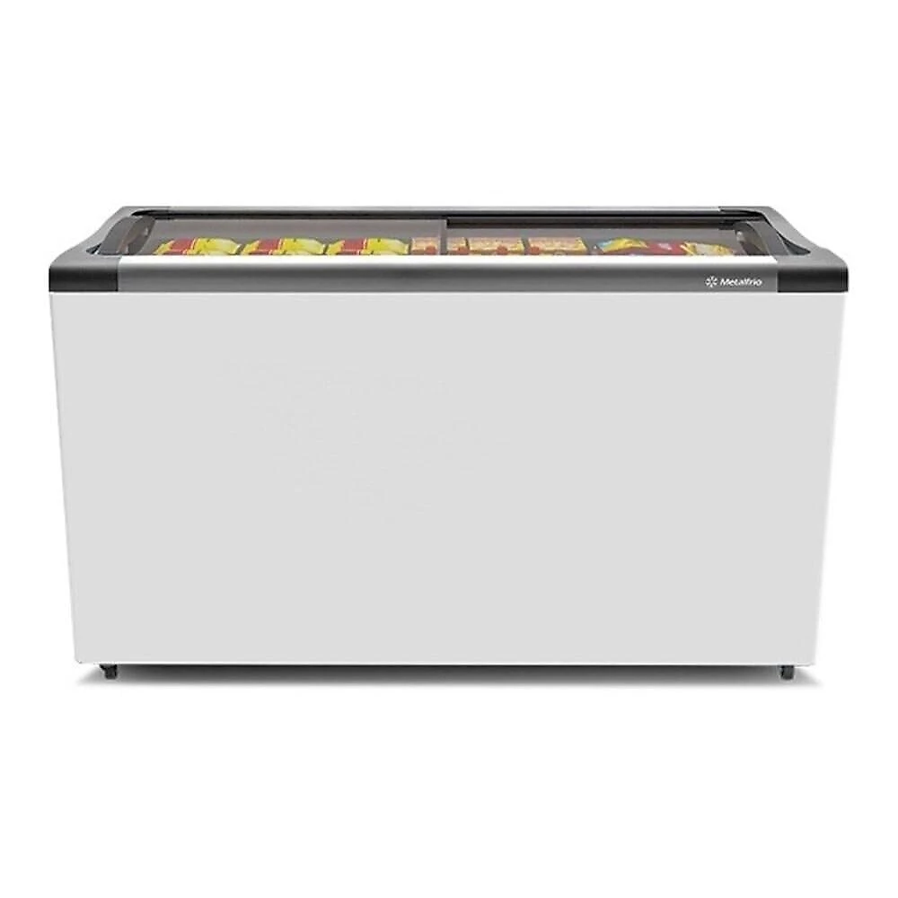 Freezer Horizontal Metalfrio NF40S 2 Portas 399 Litros, com Expositor para Congelados, Branco 220 Volts