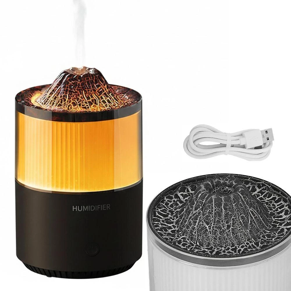 Umidificador de Ar BSL3890 Leva Pro Pet 0,2L Aromaterapia Luminária Vulcão Lavável Preto Bivolt