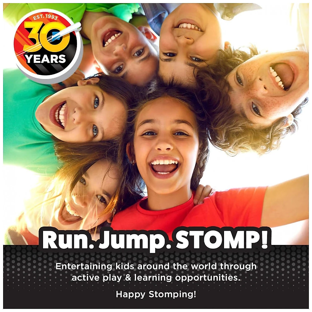 Lançador de Foguetes Stomp Rocket DinoSoar: Diversão Pré-Histórica para Crianças com 3 Foguetes Temáticos de Dinossauro - Stomp Rocket