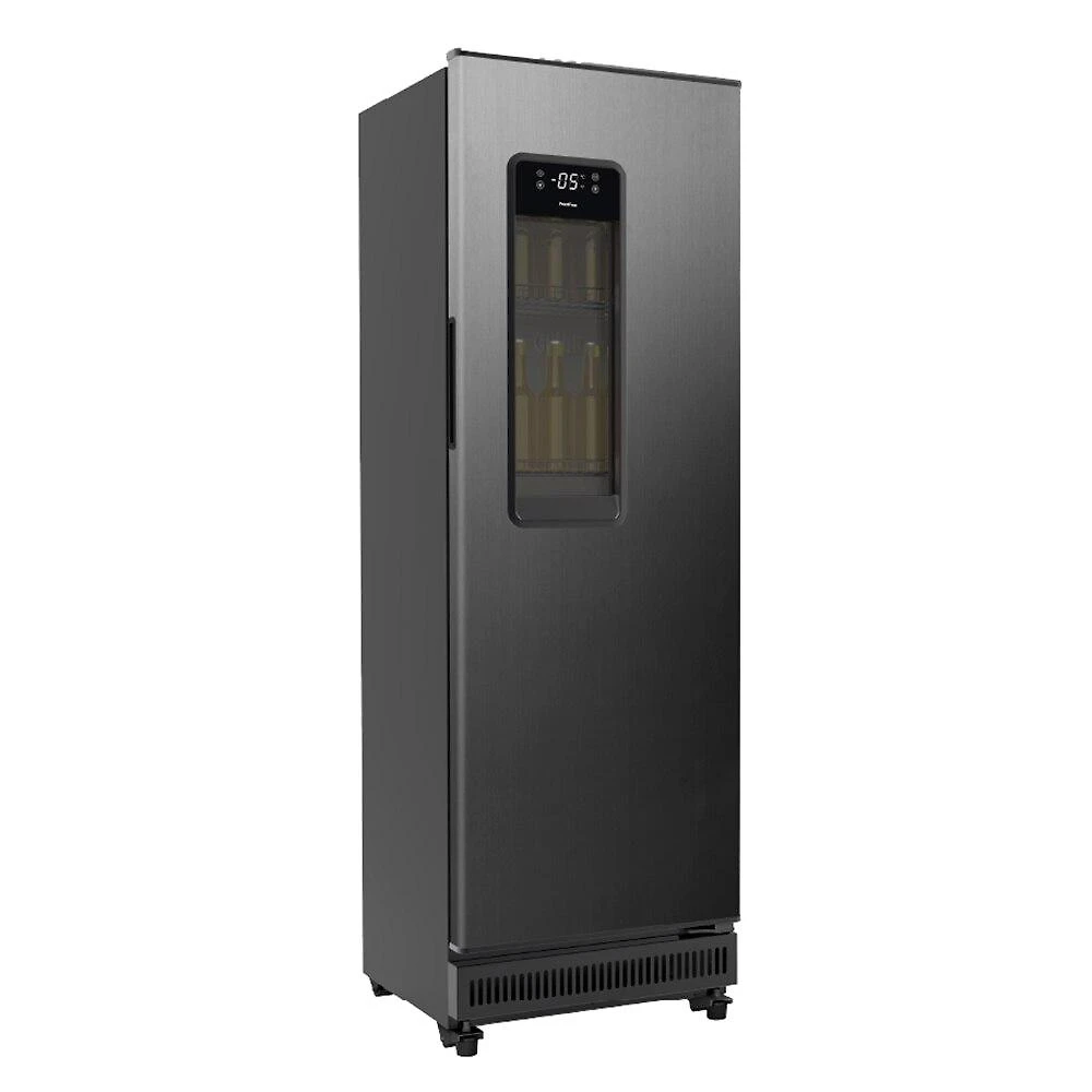 Cervejeira Expositor Vertical EOS 360 Litros Bierhaus MAX Frost Free Preto/Inox Titanium ECE360T 220V