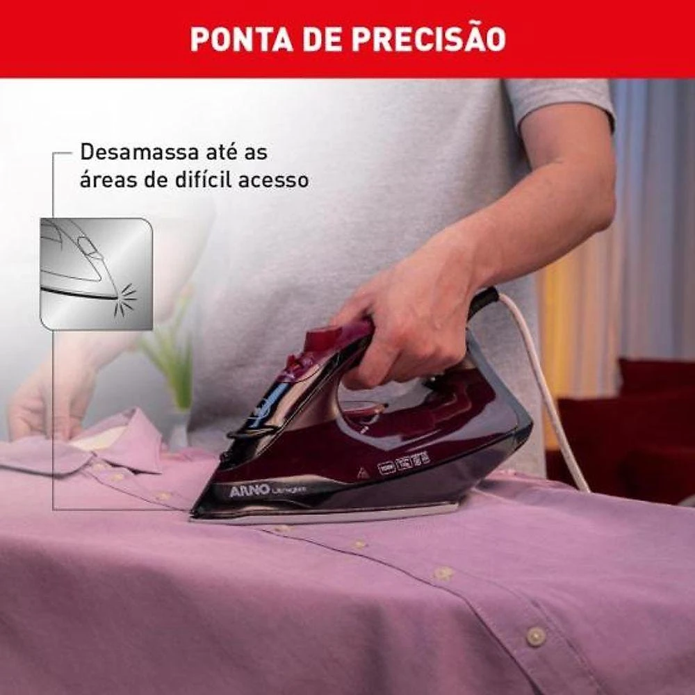 Ferro A Vapor Ultragliss Com Base Durilium Airglide 1520w Vinho 110V