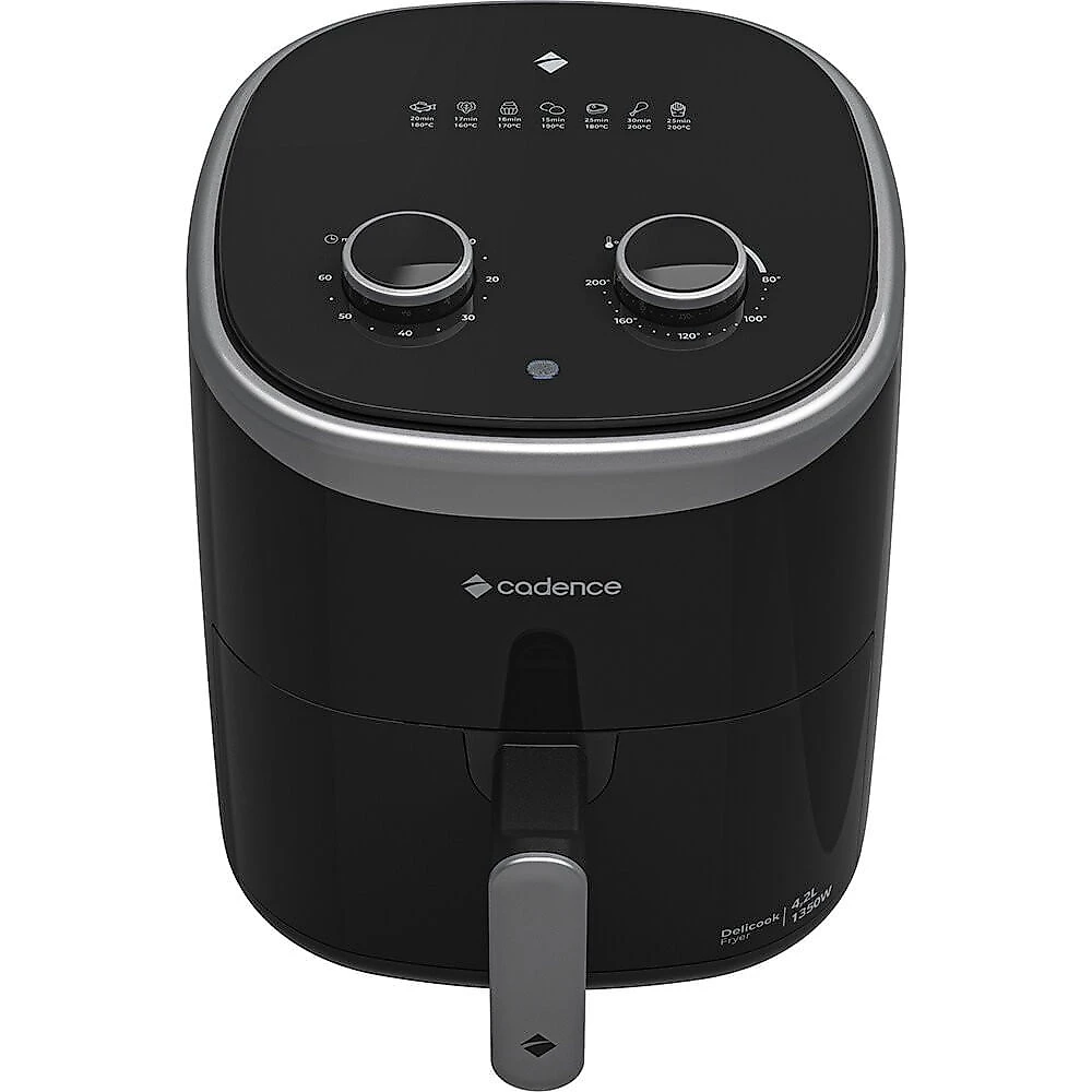 Fritadeira Air Fryer 4,2 Litros Cadence Delicook Fryer FRT420 Preto - 110V