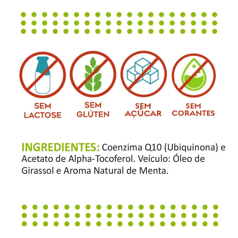 Kit 5 Coenzima Q10 Em Gotas - Nutriblue - 5Mg Por Gota