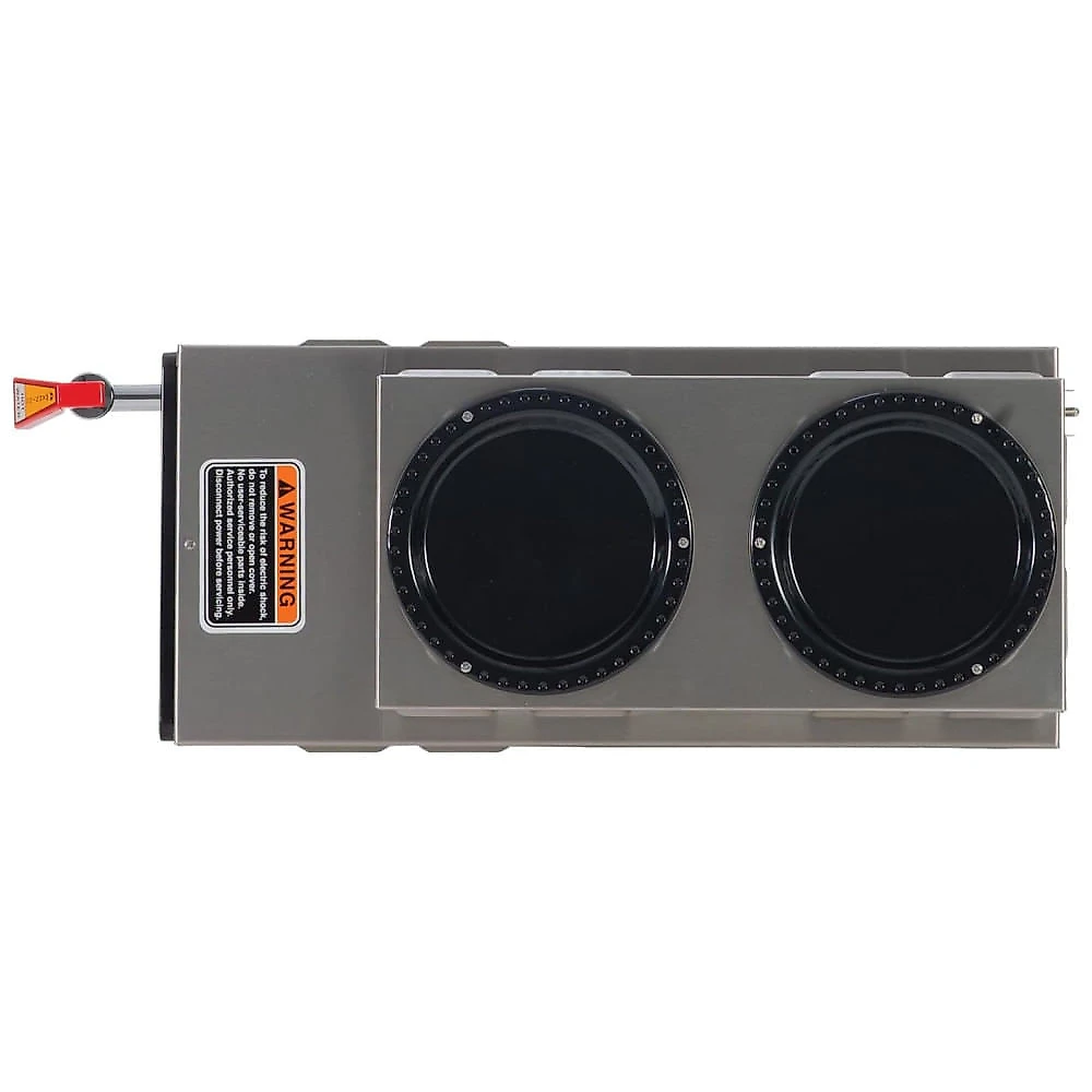 Cafeteira Automática BUNN Axiom DV3 com Duas Resistências Superiores, Torneira de Água Quente e Funil SplashGuard - Prata