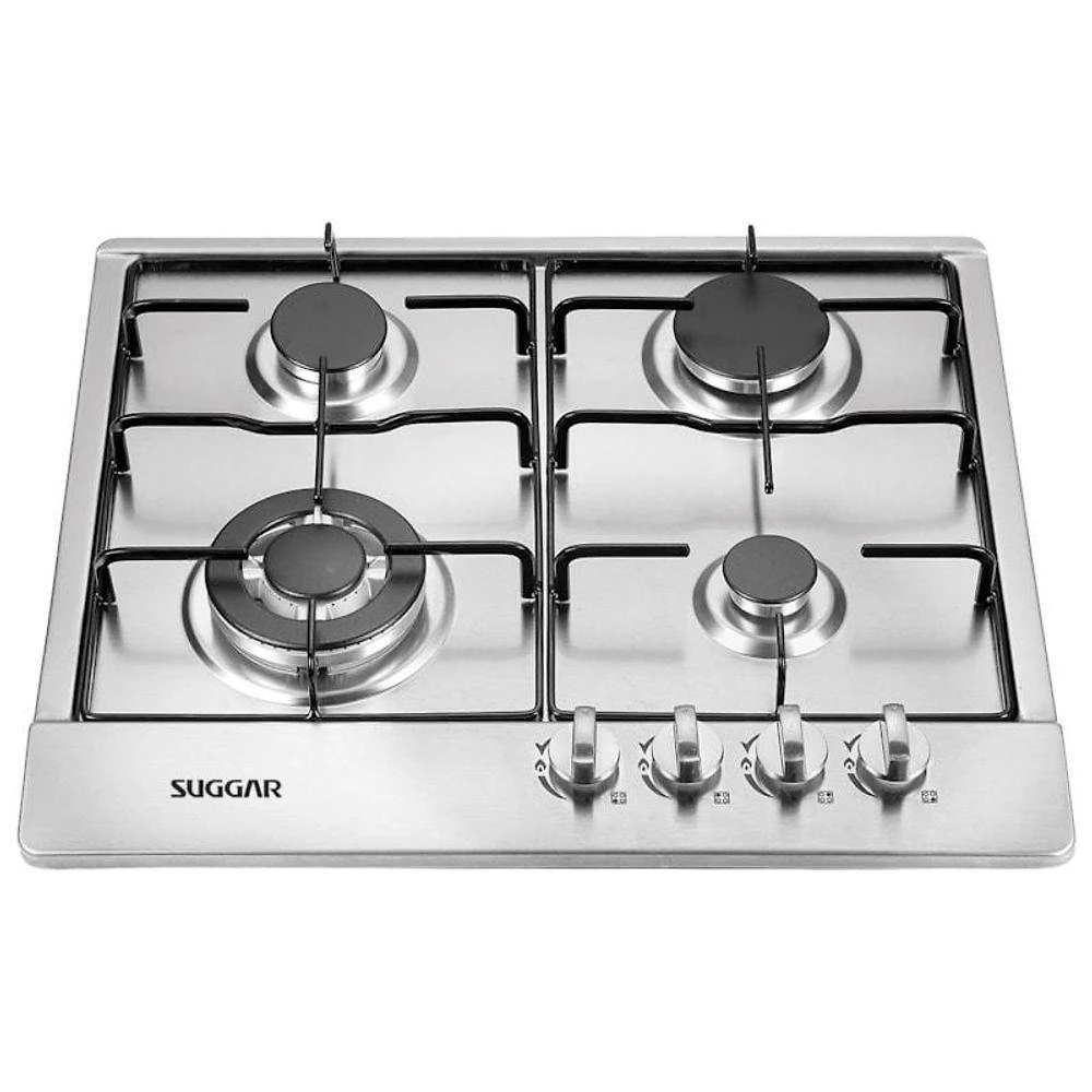 Fogão De Mesa Cooktop 4 Bocas Aço Inox à Gás Suggar FG4134IX Bivolt