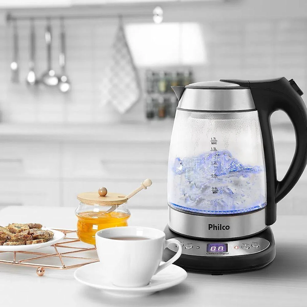 Chaleira Elétrica Digital Glass 1,7L PCHD Philco 110V