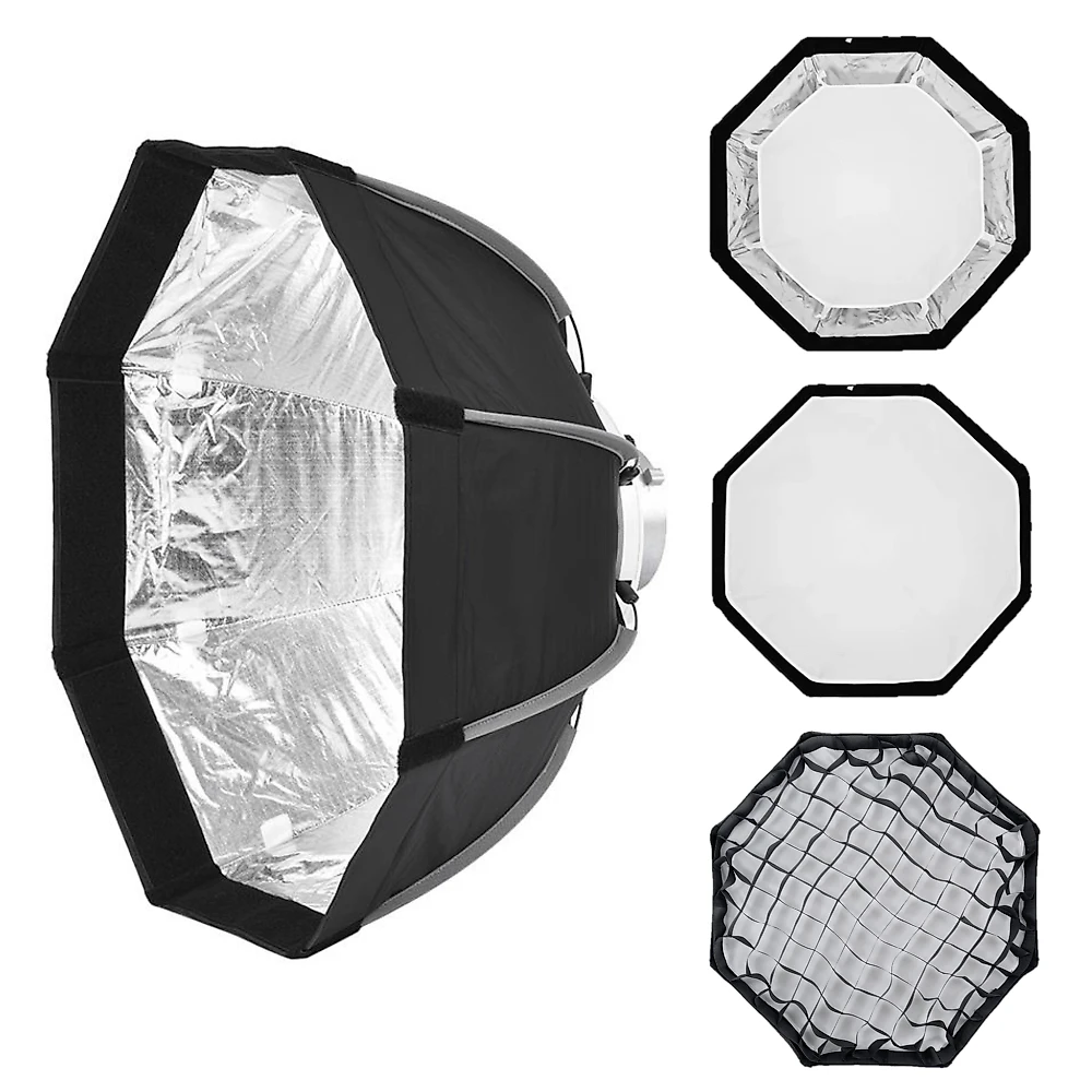 Softbox Octagonal RZD55 Bowens 55cm com Grade Montagem Rápida
