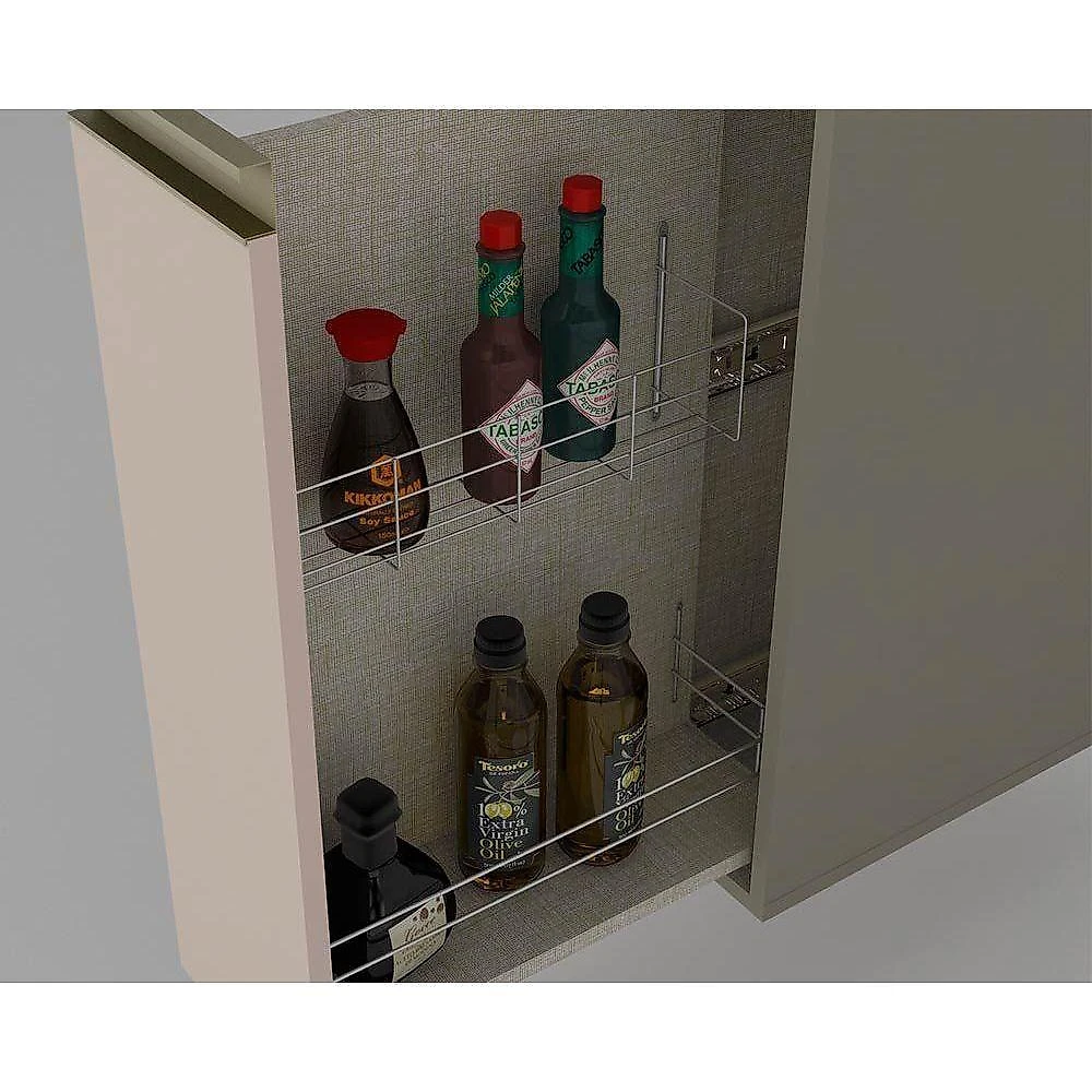 Cozinha Modulada Connect 13 Peças 4aéreos+4balcões+ 2 Paneleiros +3complementos C6p02 Duna Cristal2 Aéreos + 1 Balcão + 1 Complemento