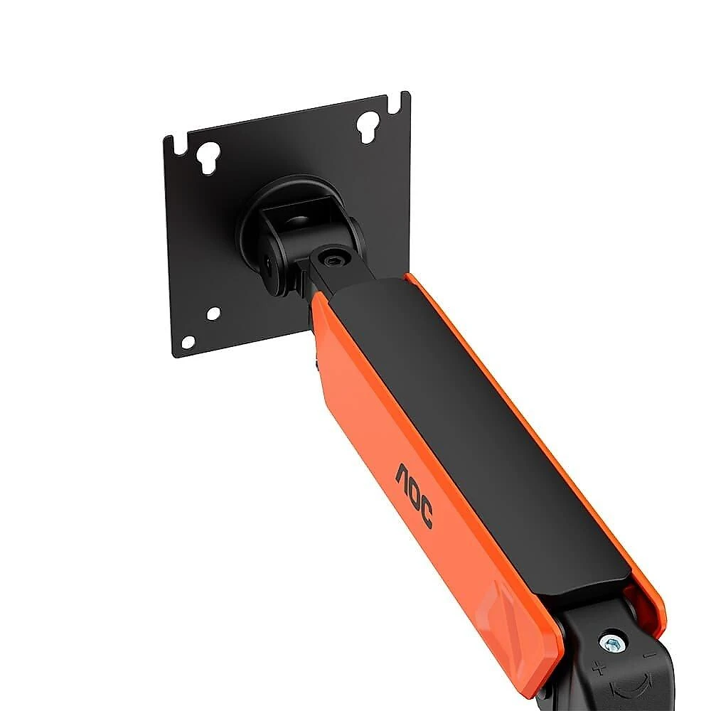 Suporte de Mesa para Monitor de 17" a 32" AOC AM102, Ajustes com Mola Mecânica, Preto Fosco e Laranja - AM102H2