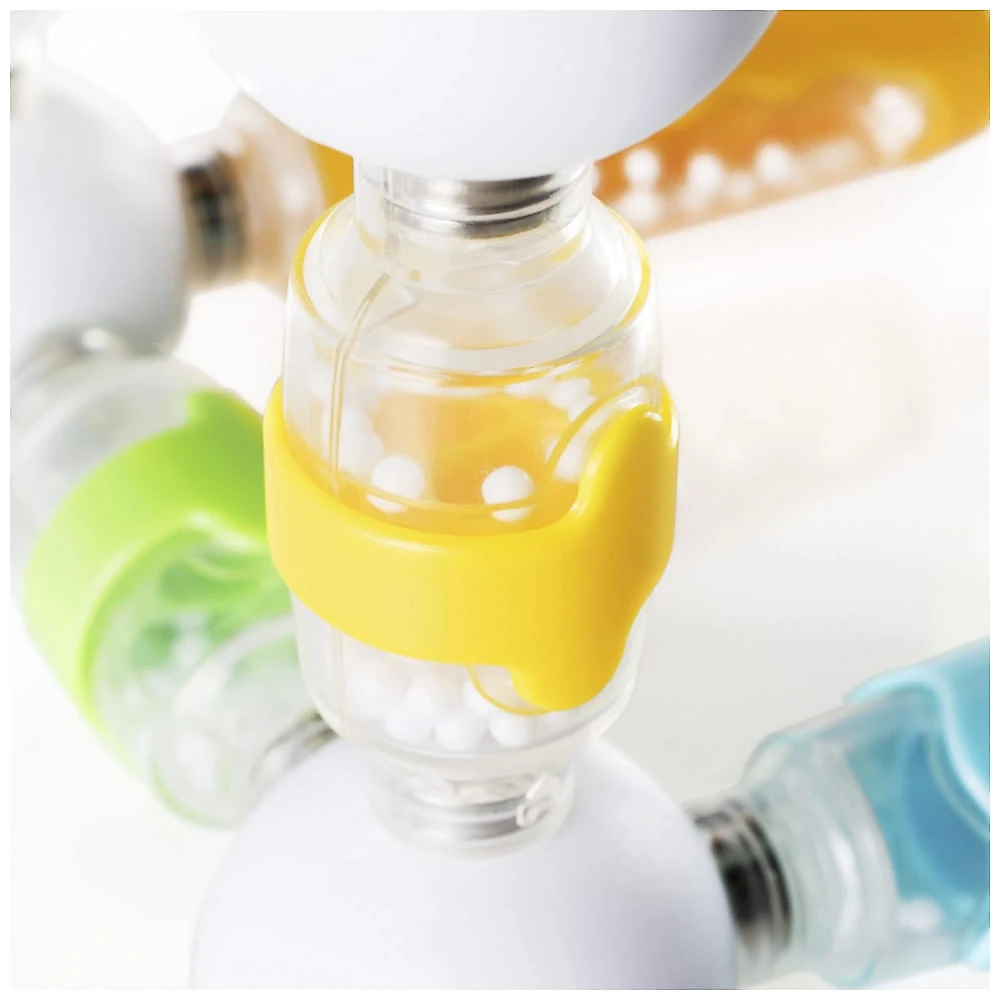 Blocos de construção magnéticos Guidecraft Grippies Shakers com 30 peças e efeito sensorial para exploração STEM na primeira infância