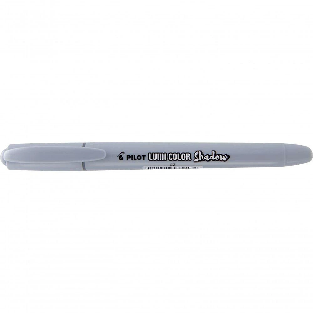 Marca Texto Pilot Lumi Color com Tinta Fluorescente de Alto Brilho e Ponta Chanfrada 4.0MM Cinza
