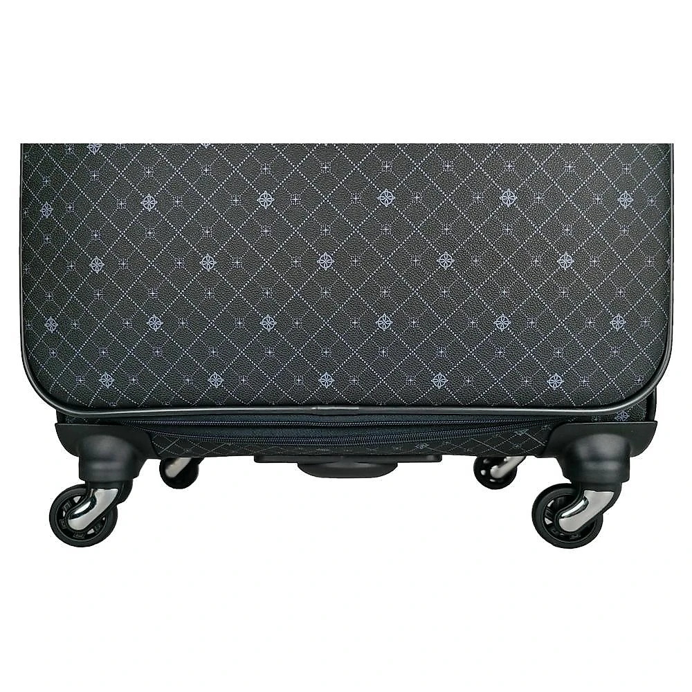 Mala de viagem grande munique preto 77cm rodas giro 360º