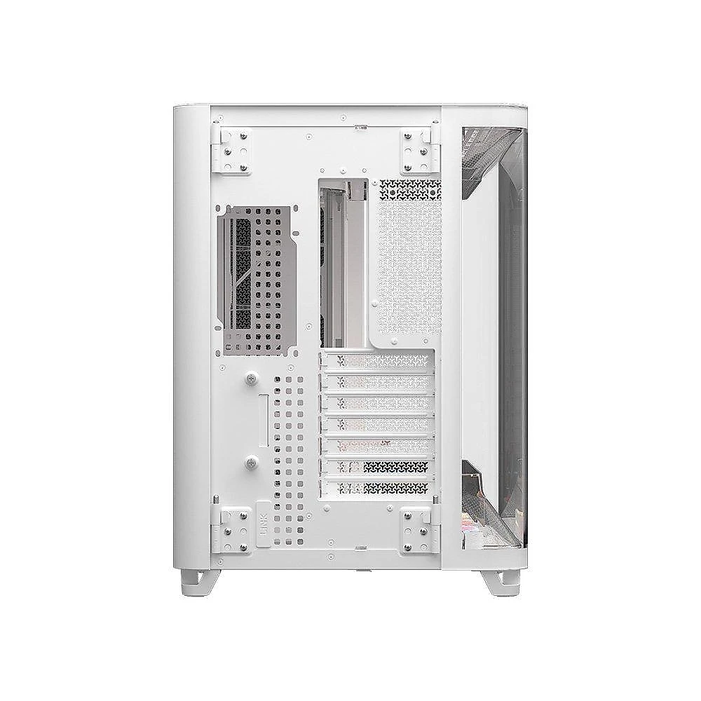 Gabinete Gamer Corsair AIR 5400, Mid-Tower, com 3 Fans LX-R iCUE LINK, Lateral em Vidro, Branco - CC-9011321-WW
