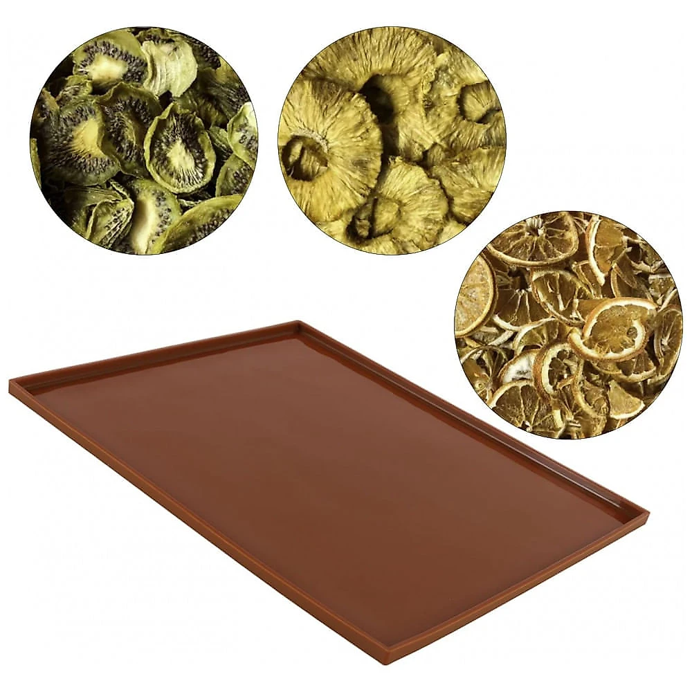Tapetes Silicone Desidratador CLZothique Café Antiaderente com Borda 1,02 cm Kit 4 Unidades