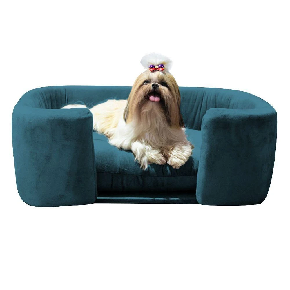 Cama Pet Poltrona Hannah Luxo Azul Royal