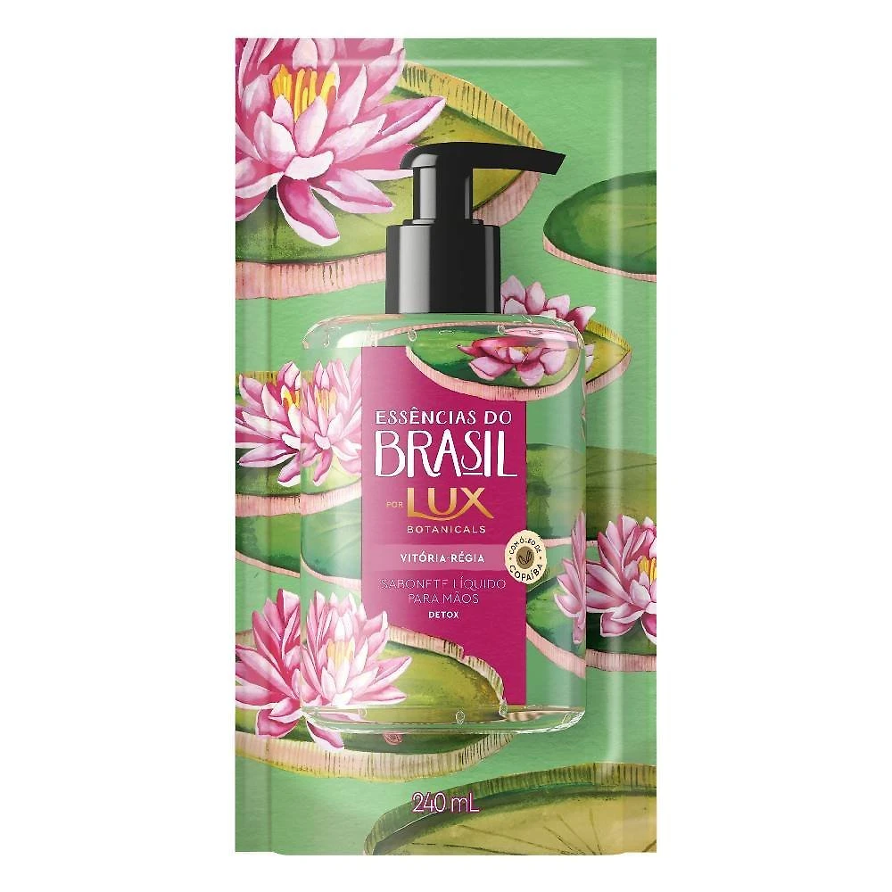 Sabonete Líquido Para Mãos Lux Botanicals Vitória-régia 240ml - Refil