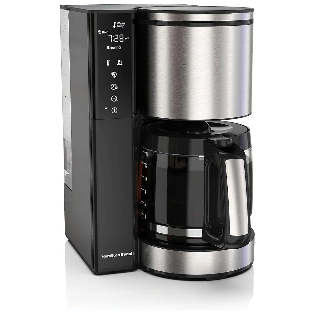 Cafeteira Programável 14 xícaras com Filtro Reutilizável e Reservatório Removível de 2L, 110V 1025W, Hamilton Beach, Pret...