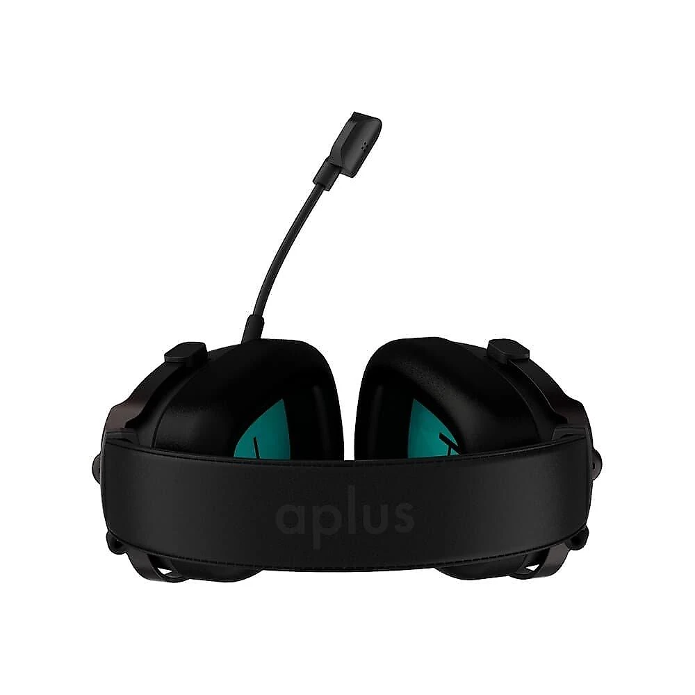 Headset Gamer Aplus Atis, RGB, Microfone Removível, USB e P3, Preto - AH200