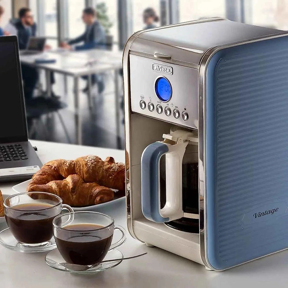 Cafeteira Elétrica Vintage Ariete Azul 110V