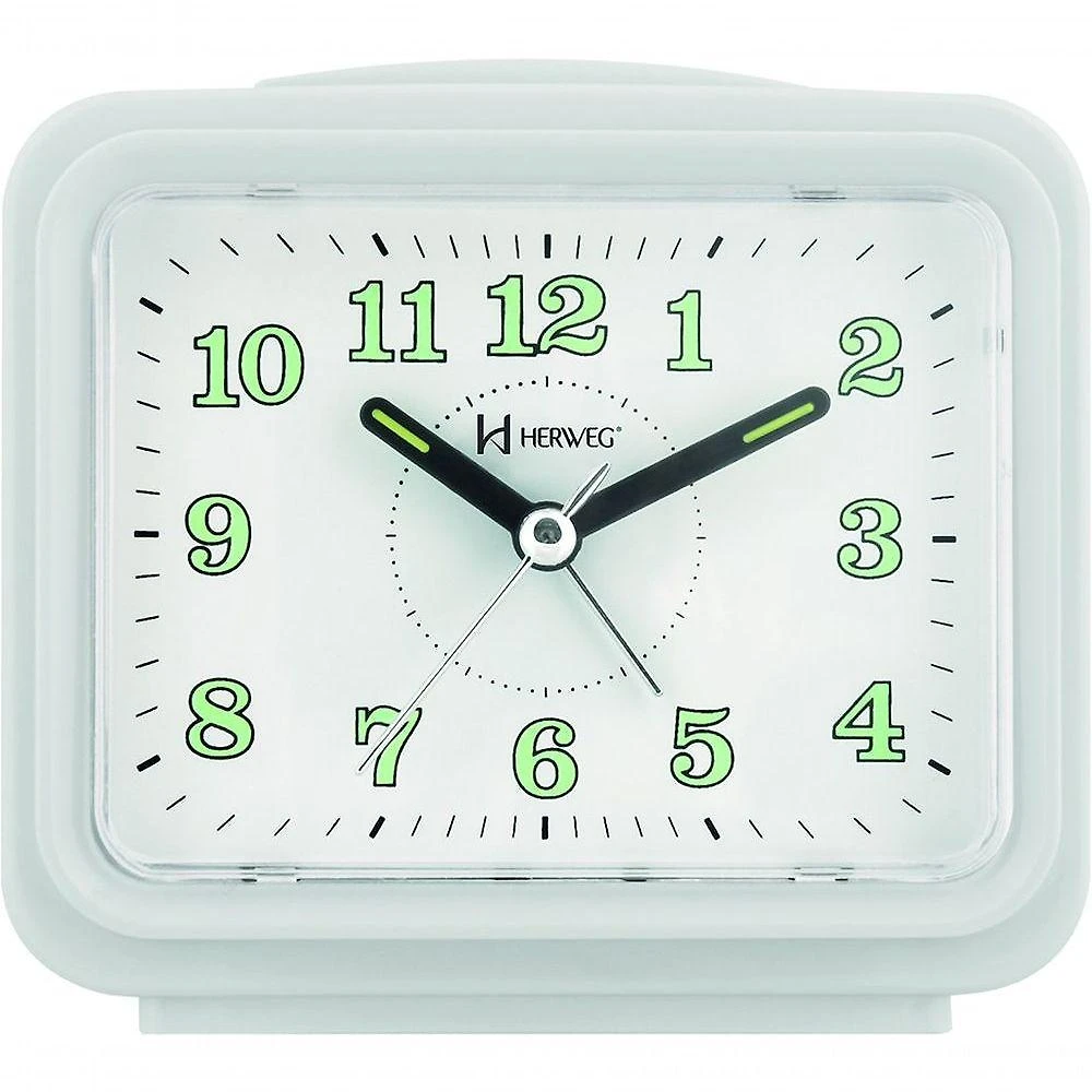 Relógio Despertador Branco Dois Alarme Super Alto Pilha Branco - Branco