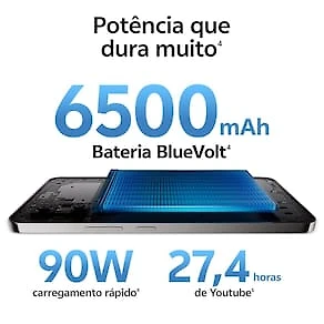 Miniatura Smartphone JOVI V50 Lite 5G Ouro Titânio 256GB, 8GB RAM, Dimensity 6300, Tela AMOLED 6.77" 120Hz, Câmera Traseira 50MP, Android 15 e IP65 Ouro
