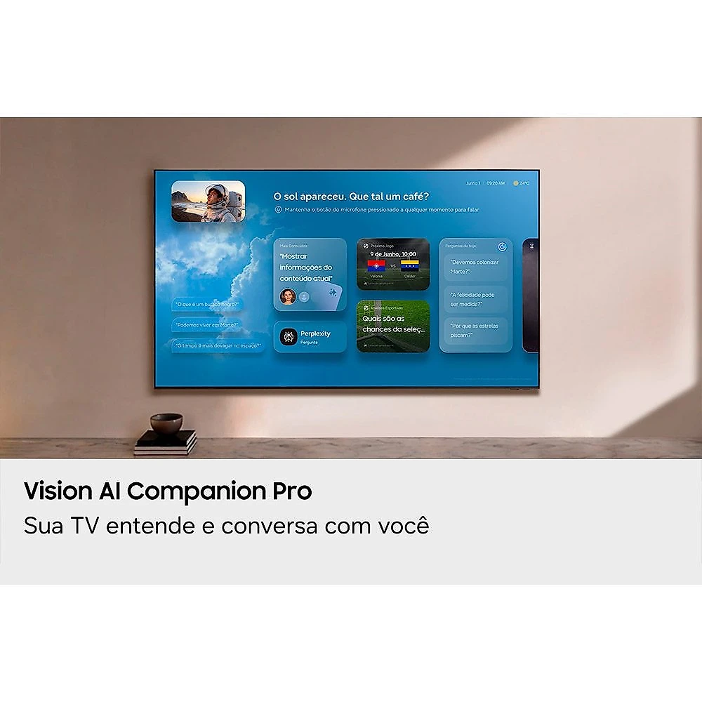 Smart TV 4K Samsung OLED 77" Polegadas, Color Booster Pro, Dolby Atmos e com Alexa Integrada Bivolt