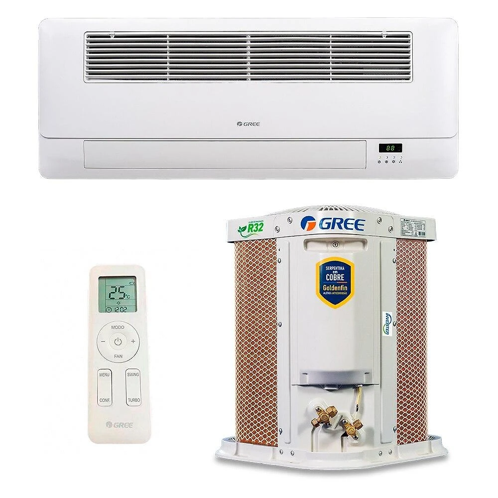 Ar-Condicionado Split Inverter Cassete 18000 BTUs Gree G-Línea 1 Via Só Frio TL10000011/CN510N0660/CB574W11401K 220V